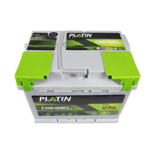 Автомобільний акумулятор PLATIN Silver Diesel MF 68Ah 640A R+ L2 - зображення 3
