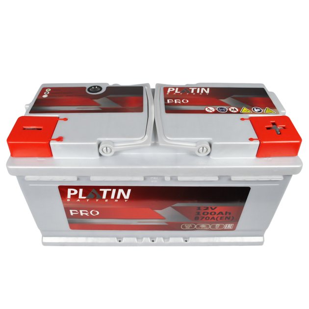 Автомобільний акумулятор PLATIN Pro MF 100Ah 870A R+ L5 - зображення 3