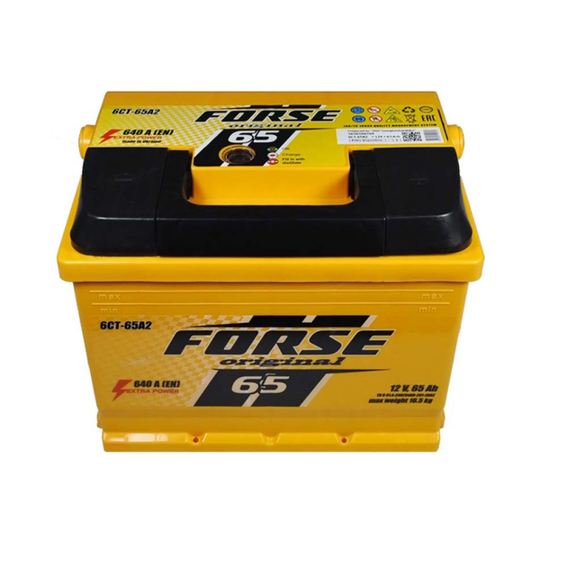 Автомобильный аккумулятор Forse 65Ah 640A R+ (L2) - изображение 2