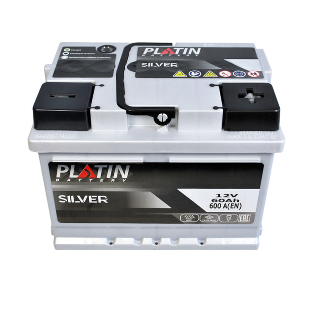 Автомобильный аккумулятор PLATIN Silver MF 60Ah 600A R+ (L2) – фото ...