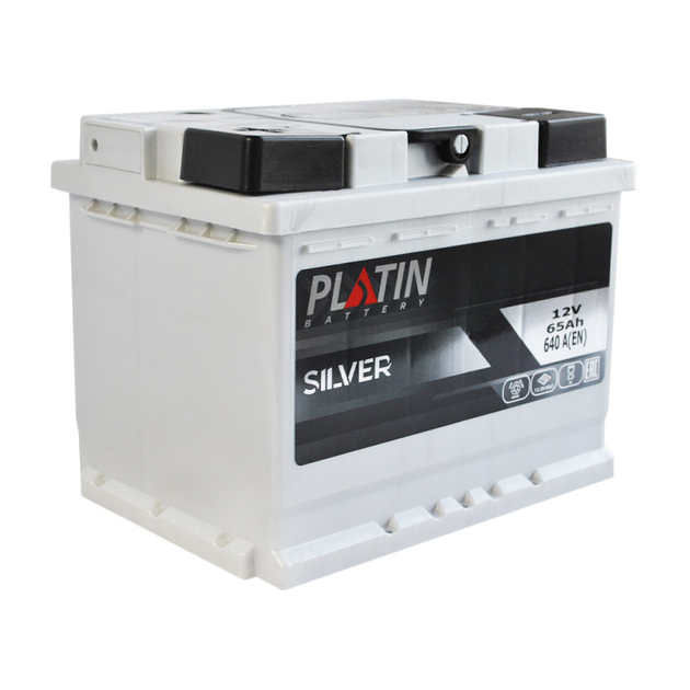Автомобільний акумулятор PLATIN Silver MF 65Ah 640A L+ (L2) - Фото 3 Автомобільний акумулятор PLATIN Silver MF 65Ah 640A L+ (L2) - зображення 3