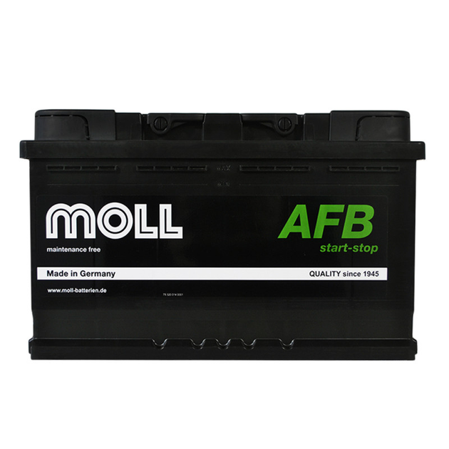 Автомобильный аккумулятор MOLL AFB start/stop 86Ah 820A R+ (L4) - изображение 1
