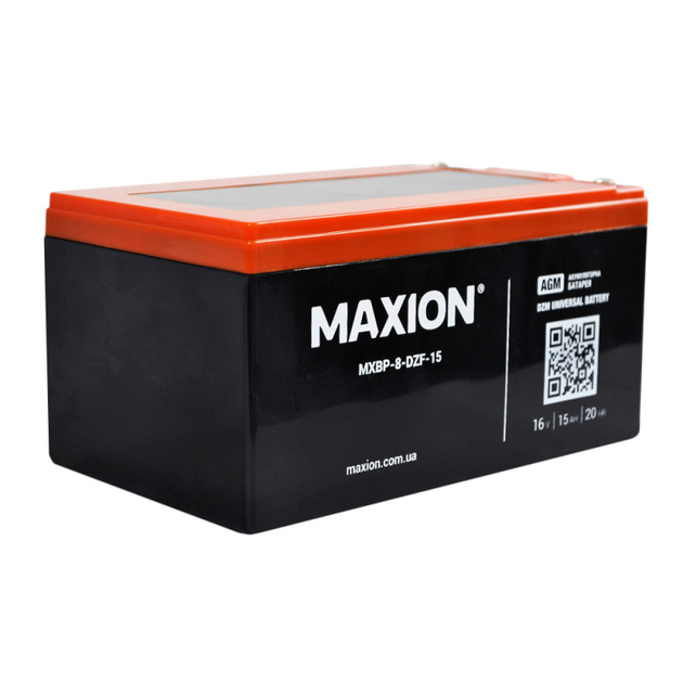 Аккумулятор промышленный Maxion AGM 16V 15Ah L+ (BT-8 DZF 15) - изображение 3