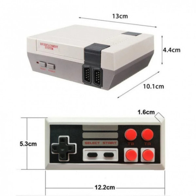 Игровая приставка 620 игр два джойстика стационарная ретро консоль Dendy NES 620 8bit - изображение 7