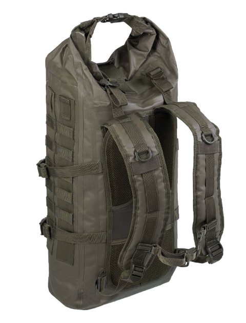 Рюкзак тактичний водонепроникний туристичний Mil-Tec 35 л Оливковий TACTICAL BACKPACK SEALS DRY-BAG 35 OLIV (14046501-35) - зображення 1