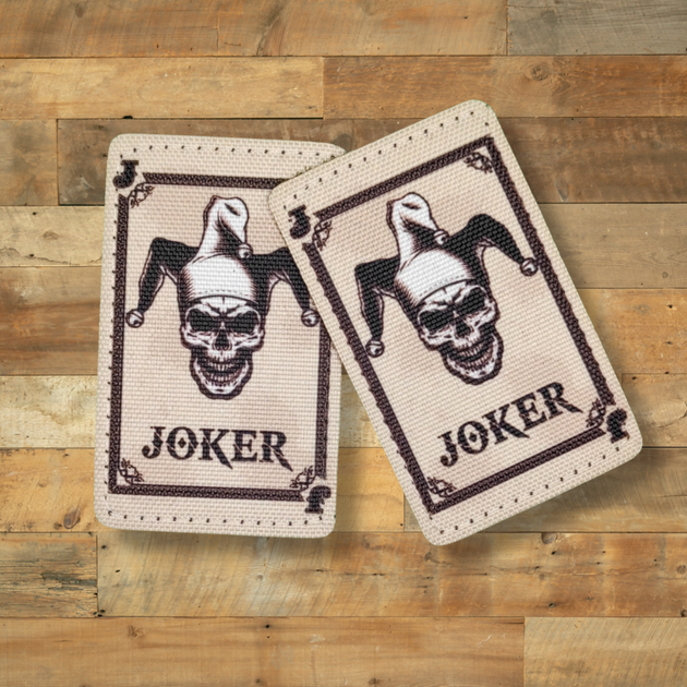 Шеврон Джокер, 8х5, на липучці (велкро), патч друкований - зображення 2