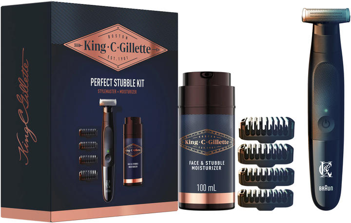Zestaw kosmetyków do golenia Gillette King Camp Trimmer Style Master + Balsam 100 ml (8700216085403) - obraz 2