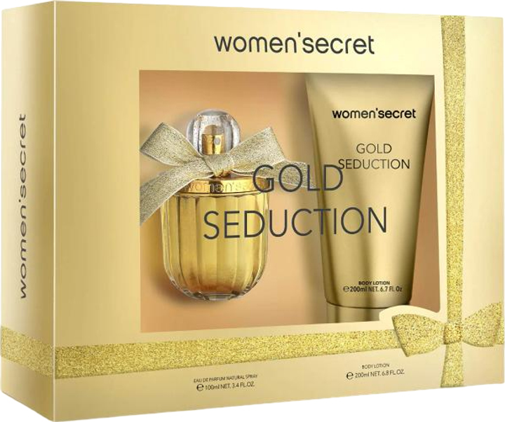 Zestaw damski Women'Secret Gold Seduction Woda perfumowana 100 ml + Lotion do ciała 200 ml (8411114054926) - obraz 1