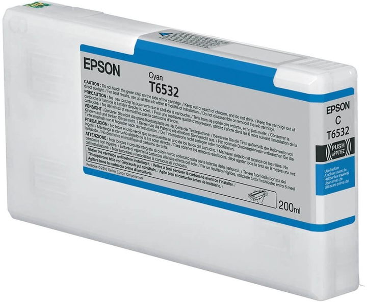 Tusz Epson T6532 200 ml Cyan (10343877627) - obraz 1