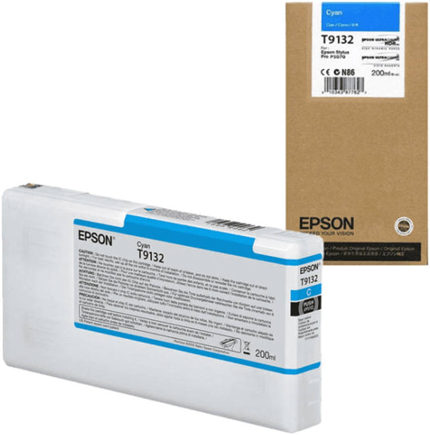 Картридж з чорнилом Epson T9132 200 ml Cyan (10343929951) - зображення 1