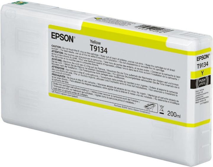 Tusz Epson T9134 200 ml Yellow (10343929975) - obraz 1