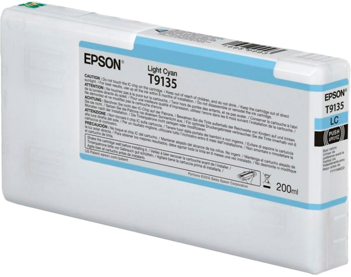 Tusz Epson T9135 200 ml Light Cyan (10343929982) - obraz 1