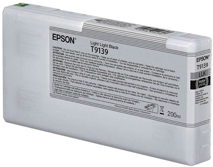 Tusz Epson T9139 200 ml Light Light Black (10343930025) - obraz 1