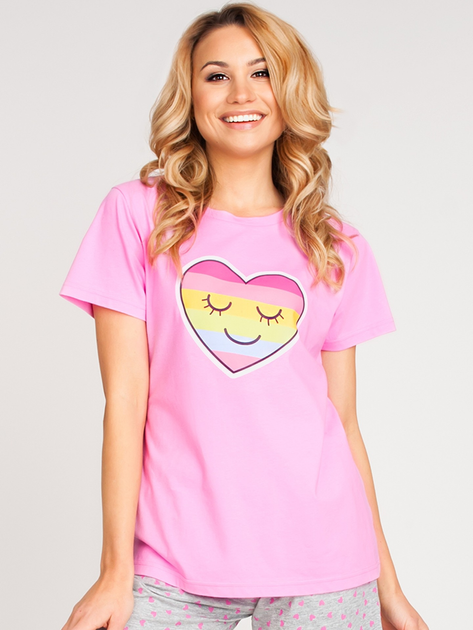 Піжама (шорти+футболка) жіноча Yoclub PIA-0021K-A110 M Різнокольорова (5903999457563) - зображення 2