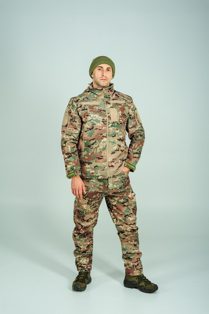 Военный костюм Soft Shell штаны куртка Single Sword с двойным флисом мультикам XXXL - изображение 1