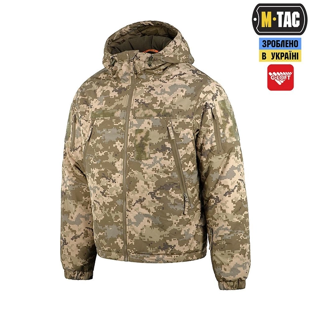 M-tac комплект ЗСУ тактична куртка, штани з наколінниками, кофта, термобілизна, рукавички L - зображення 2