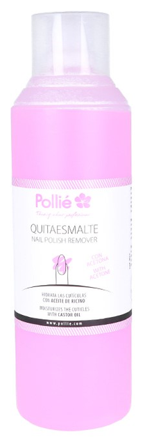 Рідина для зняття лаку Eurostil Pollie Quitaesmalte Aceite Ricino 1000 мл (8423029067786) - зображення 1