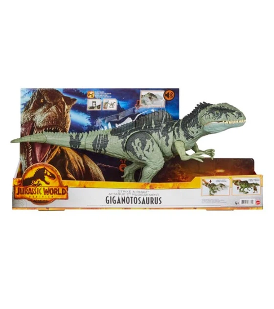 Світ Юрського періоду - Гігантозавр Jurassic World Strike 'N Roar Giganotosaurus Mattel - Фото 3 Світ Юрського періоду - Гігантозавр Jurassic World Strike 'N Roar Giganotosaurus Mattel - зображення 3