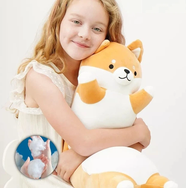 Мягкая игрушка подушка Обнимашка My Kigu Собака Корги Батон Антистресс Коричневая 70 см (9042) - изображение 4