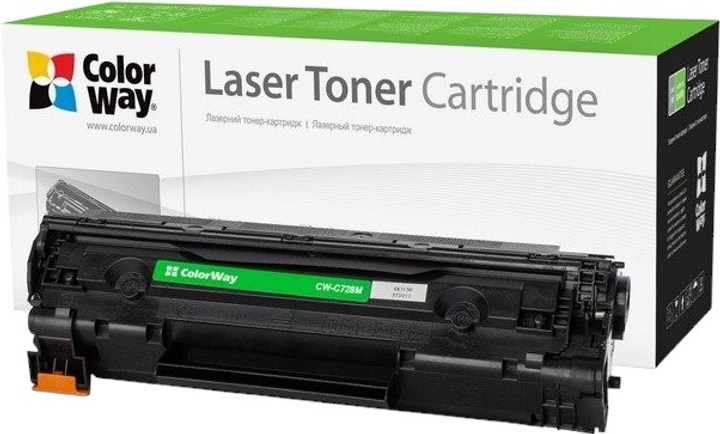 Toner ColorWay CW-C728M Black (6942941819911) - obraz 1