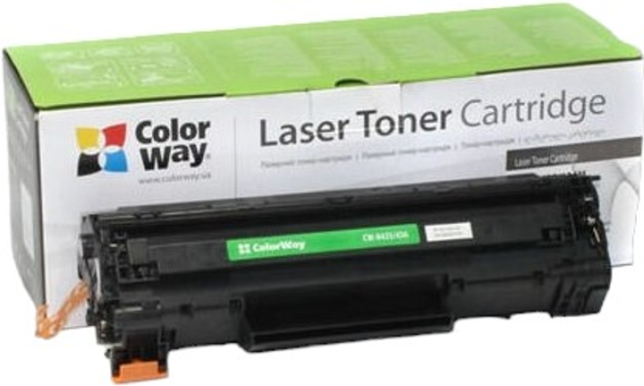 Toner ColorWay CW-H435/436EU Black (813593025202) - obraz 1