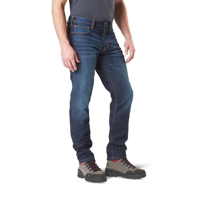 Штани тактичні джинсові 5.11 Tactical Defender-Flex Slim Jeans Dark Wash Indigo W30/L32 (74465-649) - зображення 2