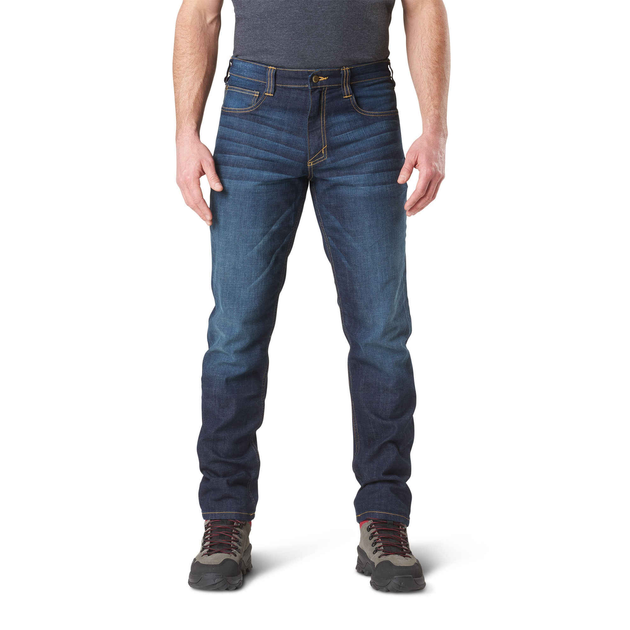 Штани тактичні джинсові 5.11 Tactical Defender-Flex Slim Jeans Dark Wash Indigo W33/L36 (74465-649) - изображение 1