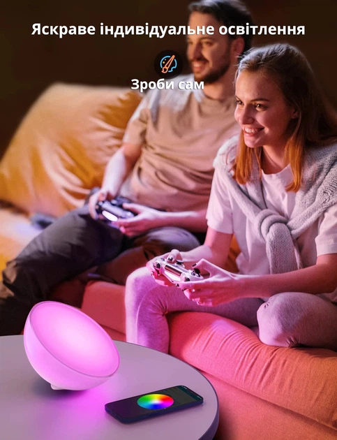 Умный портативный LED светильник Philips Hue Go V2 White and Color