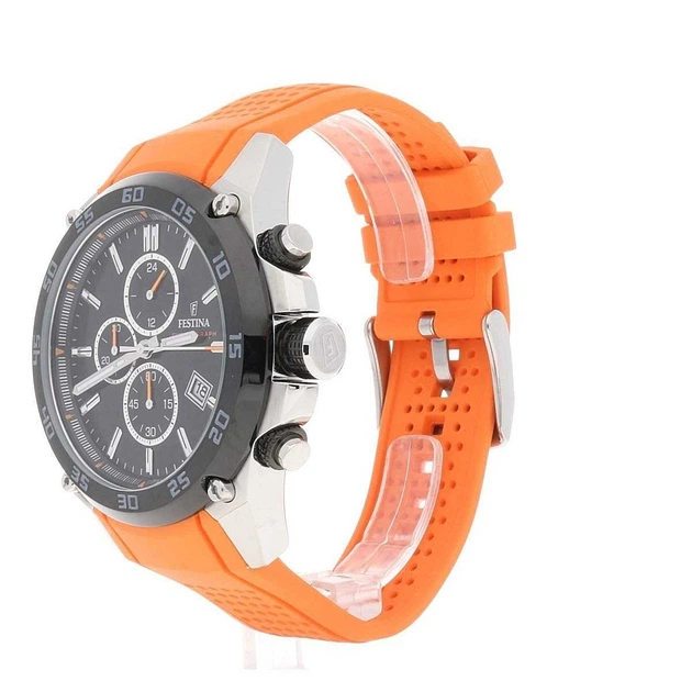Наручний годинник FESTINA F20330/4 Помаранчевий ремінець - зображення 3