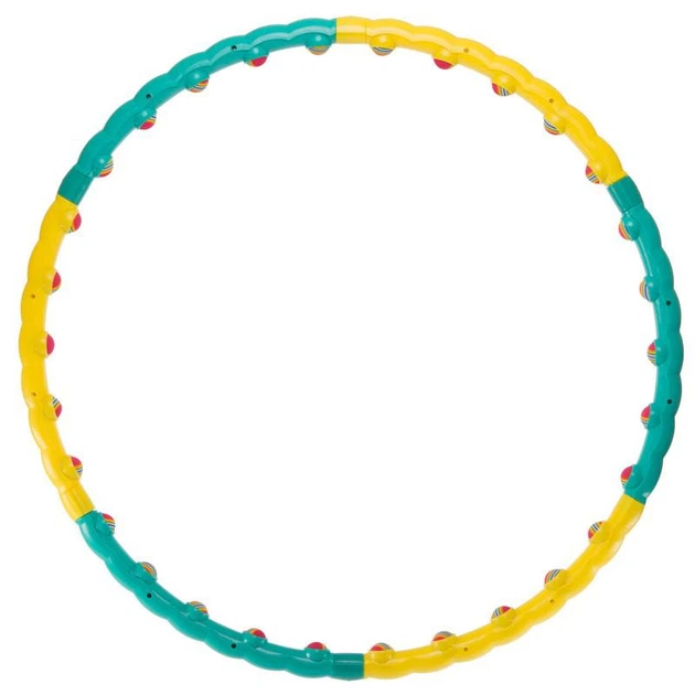Обруч масажний Хула Хуп SP-Planeta Hula Hoop COLOR BALL 3008 6 секцій м'ятно-жовтий - зображення 2