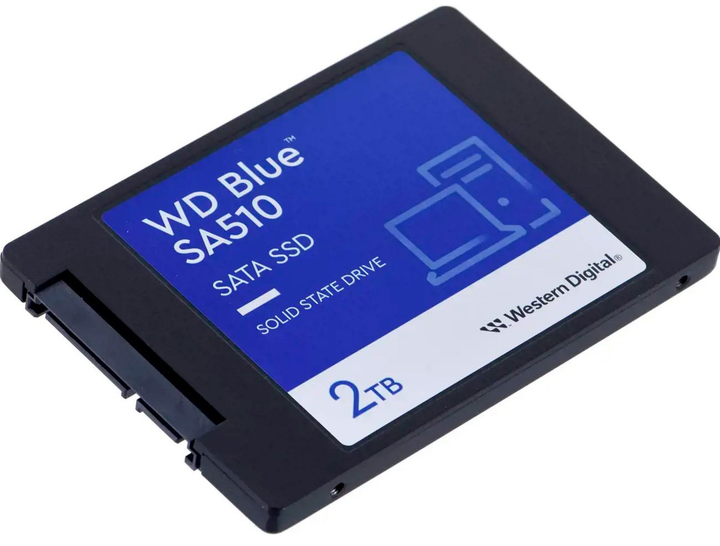 SSD диск Western Digital Blue SA510 2TB 2.5" SATAIII 3D NAND TLC (WDS200T3B0A) - изображение 2
