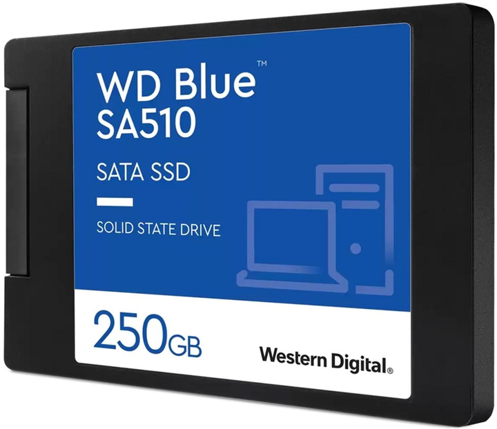 SSD диск Western Digital Blue SA510 250GB 2.5" SATAIII 3D NAND TLC (WDS250G3B0A) - изображение 2