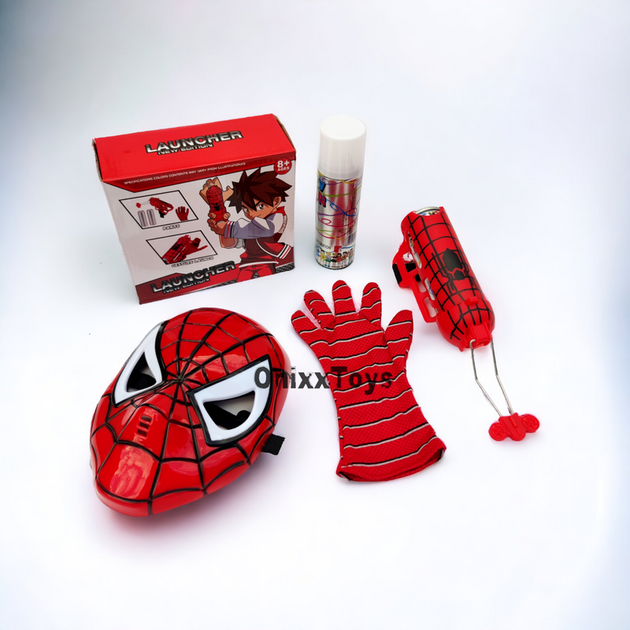 Ігровий набір Спайдермен Supreme Hero Spiderman маска та рукавичка Людина Павук стріляє павутинням - зображення 3