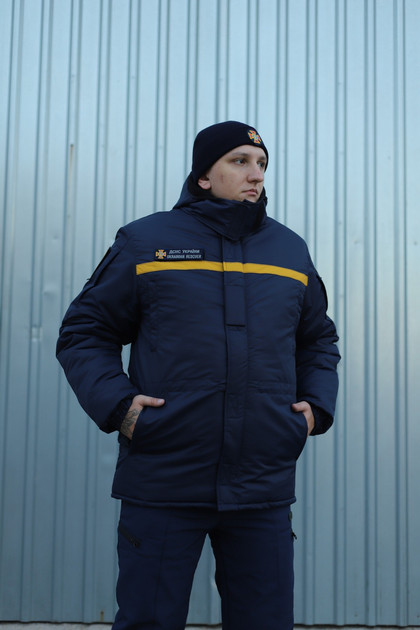 Куртка Зимова нового зразка для ДСНС таслан 48-50 Синя - изображение 1