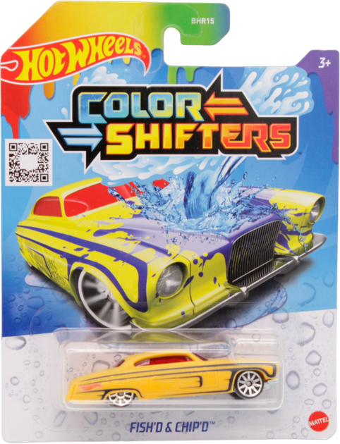 Машинка Хот Вілс Hot Wheels Зміни колір Color Shifters Ретро Жовта - Фото 1 Машинка Хот Вілс Hot Wheels Зміни колір Color Shifters Ретро Жовта - зображення 1