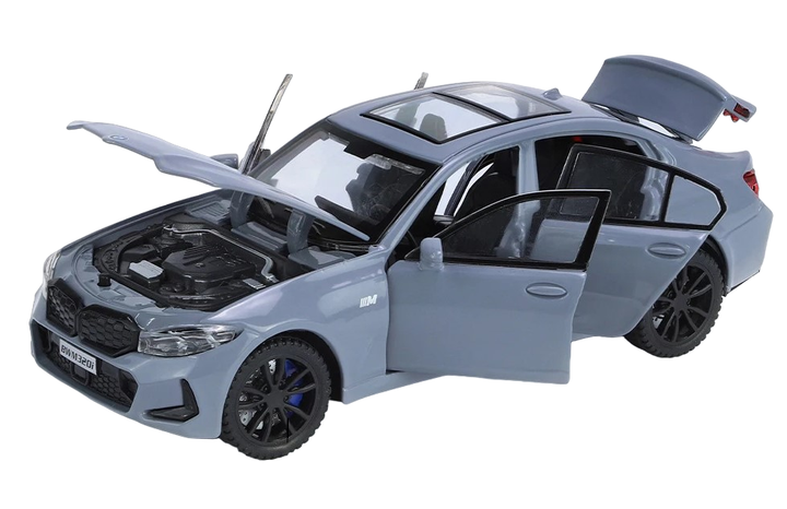 Машинка металева дитяча BMW 320i Auto Expert Сірий - зображення 6