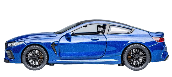 Машинка металева дитяча BMW M8 Coupe Auto Expert Синій - зображення 4