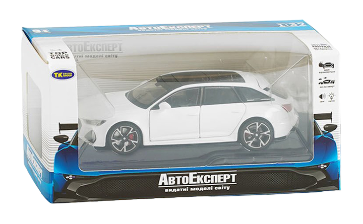 Машинка металлическая детская Audi RS6 Quattro Auto Expert Белый - Фото 9 Машинка металлическая детская Audi RS6 Quattro Auto Expert Белый - изображение 9