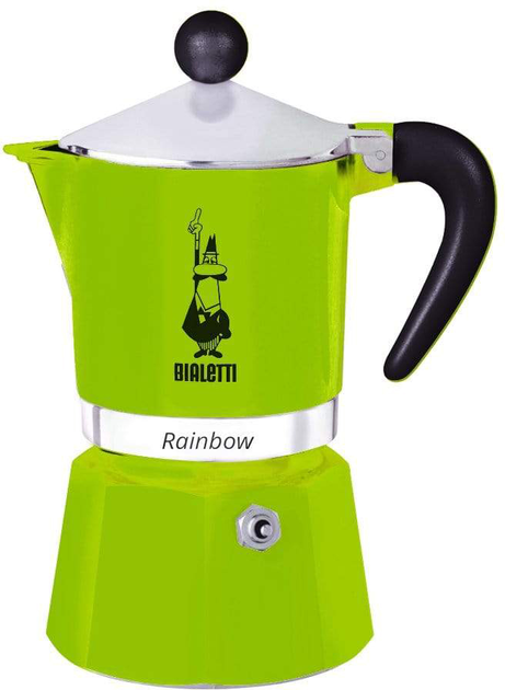 Гейзерна кавоварка Bialetti Rainbow Green 60 мл (8006363018494) - зображення 1