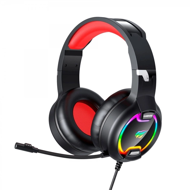 Ігрові навушники з мікрофоном HAVIT HV-H2233d Black/Red - изображение 4