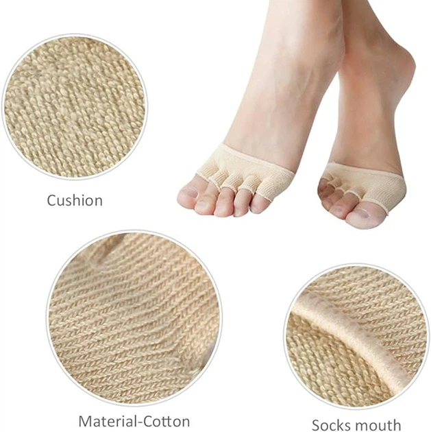 Женские полуноски с пальцами для стоп Five Finger Invisible Socks K Pain Patch LY-398 - изображение 4