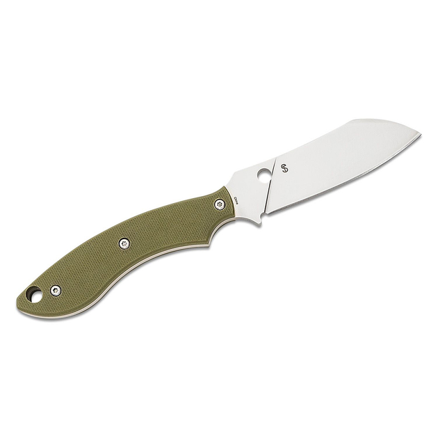 Нож с фиксированным клинком Spyderco Stok G-10 Drop Point green FB50GPOD - изображение 2