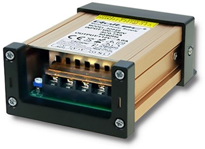 Імпульсний блок живлення Qoltec LED IP45, 60 Вт, 12 В, 5A, водонепроникний (50949) (5901878509495) - зображення 1