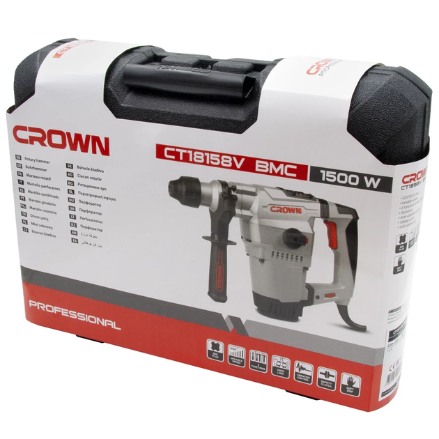 Перфоратор CROWN CT18158V BMC - изображение 8