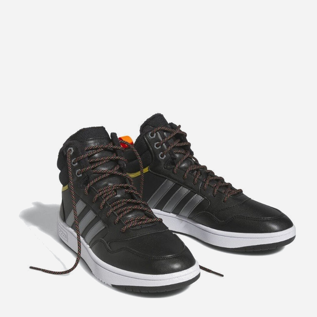 Zimowe sneakersy męskie na platformie wysokie ocieplane Adidas Hoops 3.0 Mid Wtr HR1440 44 (9.5UK) 28 cm Czarne (4065426099058) - obraz 2
