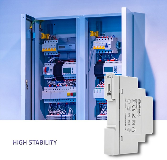 Zasilacz Qoltec na szynę DIN 15 W, 24 V, 0,625 A Szary (50917) (5901878509174) - obraz 7