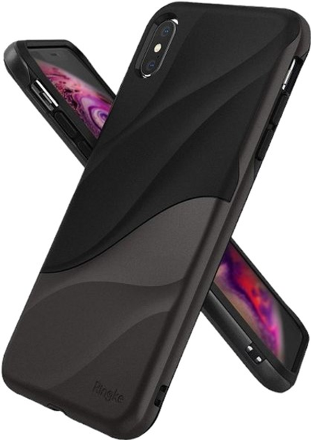 Etui plecki Ringke Wave do Apple iPhone Xs Max Purple (8809628563926) - obraz 1