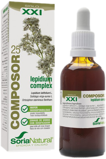 Ekstrakt Soria Natural Composor 25 Lepidiums XXl 50 ml (8422947152253) - obraz 1