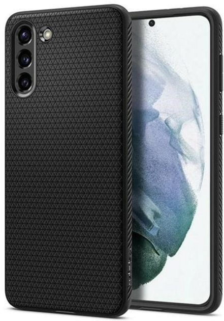 Etui plecki Spigen Liquid Air do Samsung Galaxy S21 Matte Black (8809756642609) - obraz 1