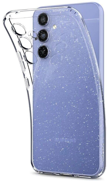 Etui plecki Spigen Liquid Crystal Glitter do Samsung Galaxy A54 5G Crystal quartz (8809896742528) - obraz 2